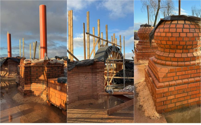 Высота стен уже превысила два метра. Как идет строительство храма-часовни в память о Святой Валентине Минской 0